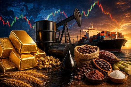 Thị trường ngày 2/9: Dầu vượt 90 USD, vàng lao dốc, hàng hóa mềm chịu áp lực