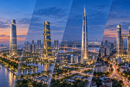 Hà Nội có thể xuất hiện 4 siêu tháp chưa từng có tại Việt Nam: Một tòa cao gần gấp rưỡi Landmark 81, một tháp đôi nhắm kỷ lục thế giới