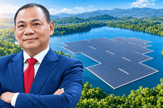 Ông Phạm Nhật Vượng sẽ phủ gần 700.000 tấm pin trên một hồ thủy điện ở Tây Bắc: Gấp đôi “kỷ lục gia” Đông Nam Á Citara của Indonesia