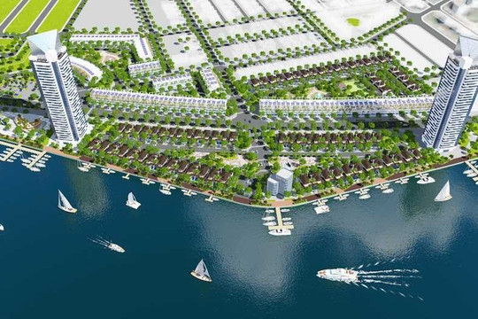 Doanh nghiệp từng gắn với Cường Đô chuẩn bị cho xây bến du thuyền bên bờ 1 trong những con sông đẹp nhất Việt Nam: Rộng 1 ha, nằm trong dự án gần 12ha, phía sau có cao ốc tới 152m
