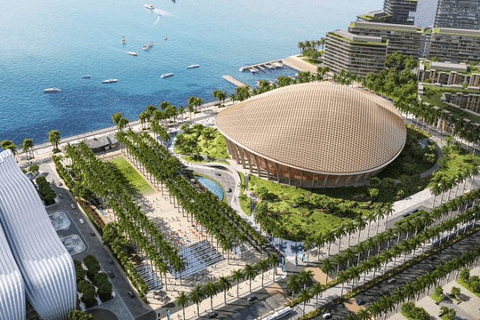 Sun Group sắp hoàn thành 1 công trình "lớn bậc nhất Việt Nam": Sàn rộng hơn 54.000m2, gồm 6 tầng nổi và 1 tầng hầm, bao quanh có 50 trụ cột mang truyền thuyết đặc biệt của người Việt