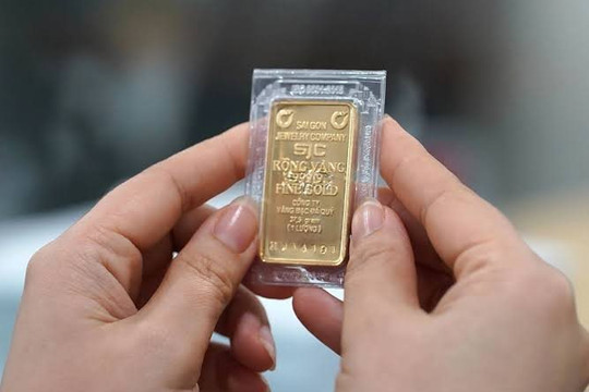 Giá vàng trở lại mức đỉnh trong 2 tuần