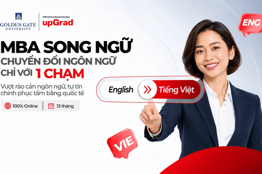 upGrad ra mắt MBA song ngữ chuyển đổi từ Golden Gate University