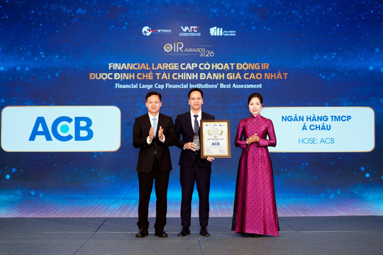 ACB được giới tài chính đánh giá cao nhất về hoạt động IR trong nhóm Financial Large Cap