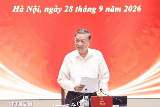 Tổng Bí thư, Chủ tịch nước Tô Lâm: Sớm khắc phục căn bản tình trạng thực thi pháp luật được xem là khâu yếu
