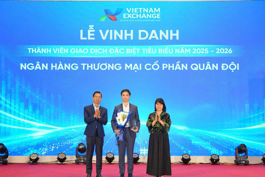 MB được vinh danh là thành viên giao dịch đặc biệt tiêu biểu trên thị trường trái phiếu