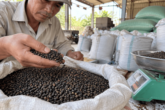 Thị trường hàng hóa ngày 8/10: Giá tiêu giảm mạnh, heo hơi lùi về 53.000 đồng/kg