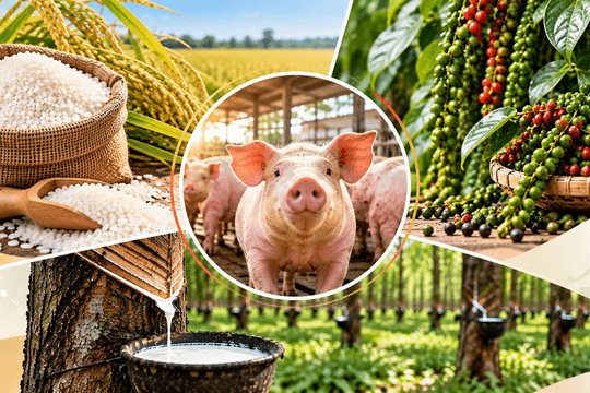 Thị trường hàng hóa 5/10 - 11/10: Heo hơi giảm sâu, cao su bật tăng mạnh