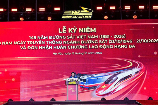 Đường sắt Việt Nam kỷ niệm 145 năm thành lập và đón nhận Huân chương Lao động hạng 3