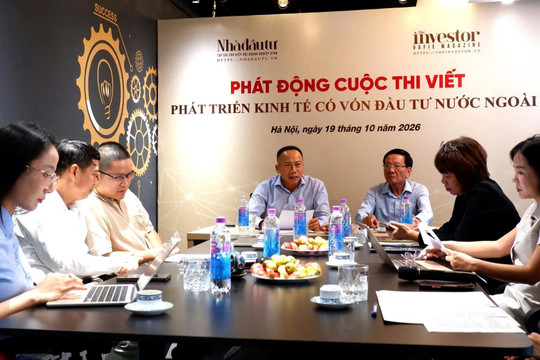 Tạp chí Nhà đầu tư phát động cuộc thi viết “Phát triển kinh tế có vốn đầu tư nước ngoài”
