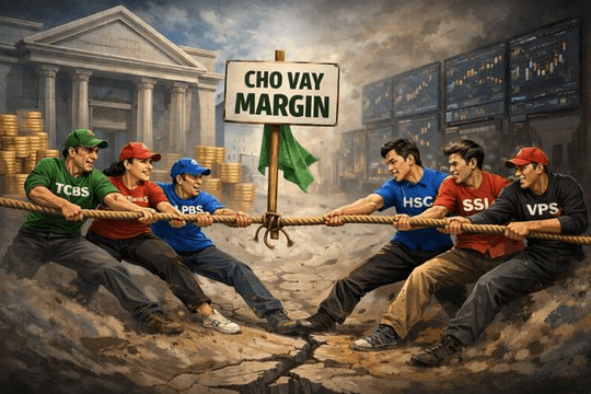 Dư nợ margin lập kỷ lục gần nửa triệu tỷ, nhóm CTCK có ngân hàng hậu thuẫn bứt phá mạnh