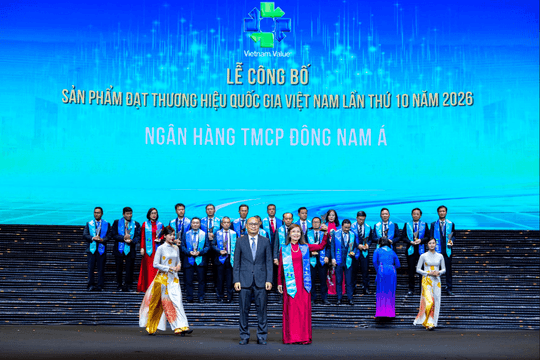 SeABank lần thứ 4 liên tiếp được vinh danh Thương hiệu Quốc gia Việt Nam
