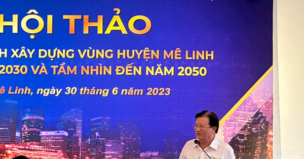 Read more about the article Nguyên Phó Thủ tướng Trịnh Đình Dũng: Tiềm năng lớn nhất của Mê linh là đất đai với 7.000 ha đất đô thị