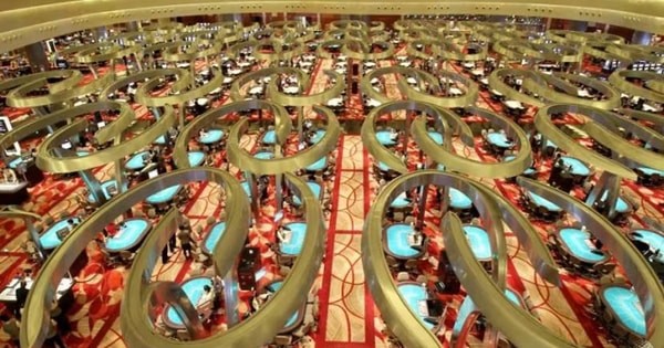 Interface du casino en ligne