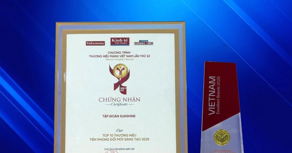 Sunshine Group được vinh danh Top 10 Thương hiệu Tiên phong Đổi mới sáng tạo 2025