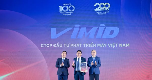 VIMID tiếp tục được vinh danh trong TOP đóng góp ngân sách quốc gia, cam kết đồng hành cùng sự phát triển đất nước