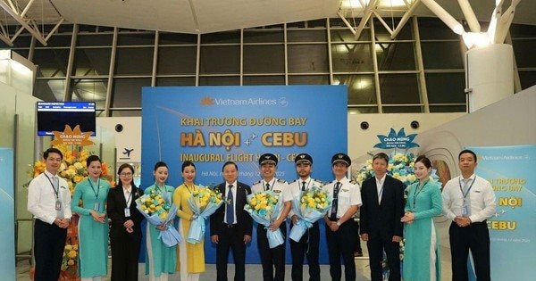 Vietnam Airlines khai trương đường bay thẳng đầu tiên kết nối Hà Nội - Cebu