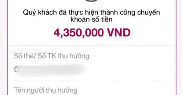 Công an thông báo sẽ điều tra nếu phát hiện tài khoản ngân hàng có các giao dịch nhận và chuyển tiền như sau